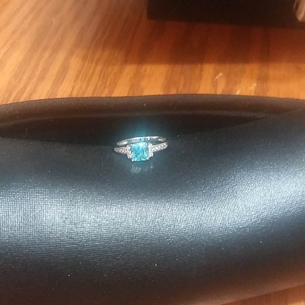 Blue Topaz ring Sterling Silver